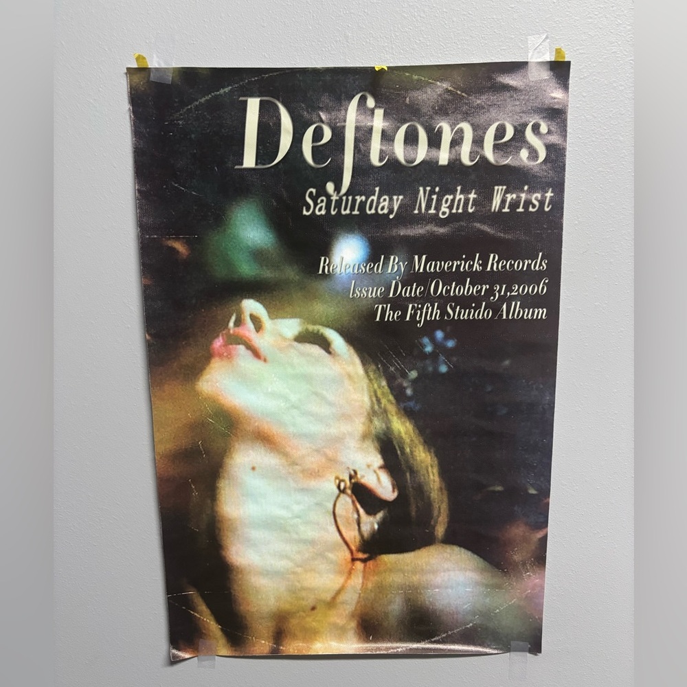 Saturday Night Wrist Art Poster - Black and Cream